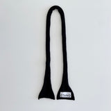 [MADE] Étang Knit scarf | Cotton_black