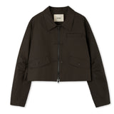 DARK BROWN SHORT FRENCH JACKET