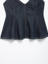 Arina Denim Flare Blouse 231330673