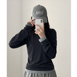 Shea color matching layered slim long sleeve tee