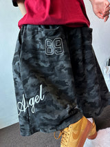 Archien Camo Print & Embroidery Bermuda Shorts 2color