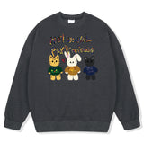 NUSLファーアニマルスウェットシャツ - 6COLOR