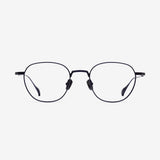 Knouun Round titanium glasses CODE. 102. B Navy