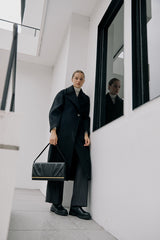GATHERED BAG BLACK