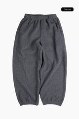 Cozy belted fleece jogger pants