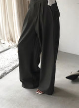 マイルドローライズコットンワイドパンツ