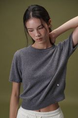 Camel round half knit (Grey)