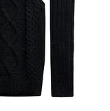 Zen halter-neck cable knitwear warmer set