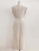 Celia Shirring Turdle Sleeveless Long One Piece