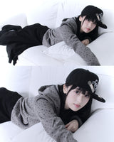 Star Mood Loose fit Hooded T-shirt (2color)