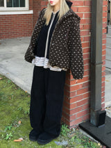Dotty Pogle Quilted Hooded Zip-Up (3c)