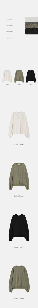 [Unisex] Ethnic see through cardigan(3color)
