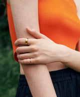 [925 silver] Cinq.silver.195 / bon ring (gold)