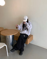 Patch nylon pants