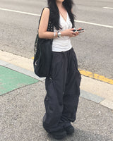 Nylon string cargo pants