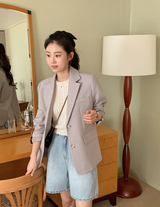 [SHOPPERMADE] ナチュラルシングルジャケット (3color)