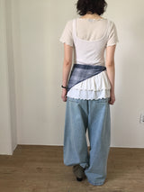 Ruffle Deep Crewneck Nashi (3color)