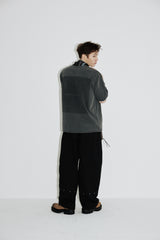 ヴィンテージペイズリーTシャツ (Ashed-charcoal)