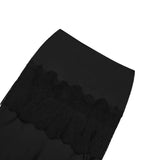 [24SS LSD COLLECTION] Slip lace Midi Skirt_Black
