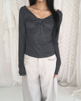 Twisted stripe T