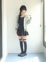 Shirring Flared Dress
