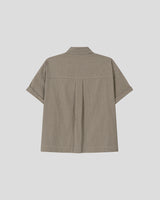 (UNISEX) Fireman Buckle Check Shirt