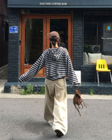 [MADE] Spell Food Border Knit Zip-Up