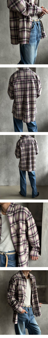 [F/W] Cutting check two pocket shirts (3color)