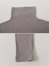 Wool Tencel Turtleneck Arm Warmer T-shirt (5color)