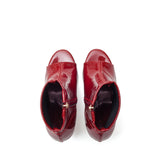 スエードオープントゥヒール (Glossy Red)