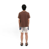 S CLEF BANDANA TEE (BROWN)