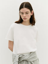 NUBASIC STANDARD ROUND NECK T-SHIRT WHITE