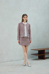 CHERISH TWEED SKIRT PANTS / RED