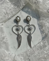 [QWER Piercing] Silver Angel Heart Piercing