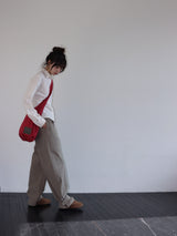 リバーシブルポケットバッグ (RED & NAVY)
