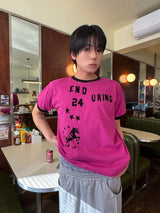 エンデュアリングユニコーンリンガークロップショートスリーブ ピンク