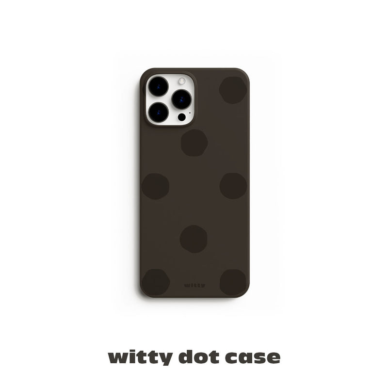 witty dot case (charcoal+black)
