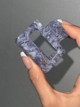 Crack lavender hair clip