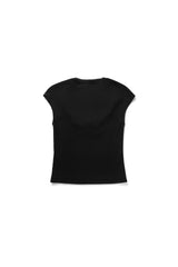 ハートシャーリングTシャツ_ブラック