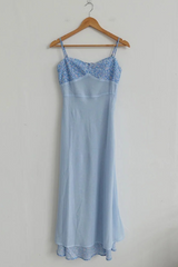 BLISSFUL FLORAL TIE-STRAP DRESS