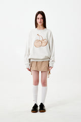 BIG CHERRY SWEATSHIRT - OATMEAL