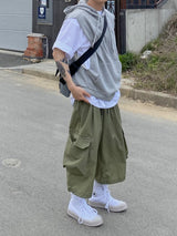 Hooded Sweat Vest 3C