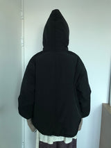マットスナップフーディドパッディドジャケット (2 Colors)