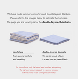 Summer Dust-Free Bamboo Seersucker Double-Layer Blankets - Q size