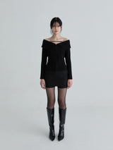 Sailor hook top (Black)