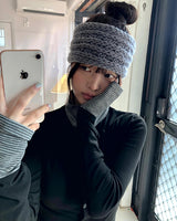 フーガリボンツイストニットウェアヘアバンドヘッドバンド