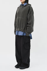 Det Washed Cropped Hoodie (4color)