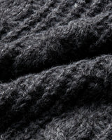 Lune Cable Half Zip-Up Hoodie Knit