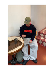 Cake layered shibori sweatshirt