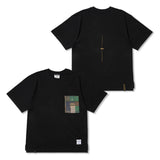 スクエアカモフラージュポケットオーバーサイズショートスリーブTシャツ